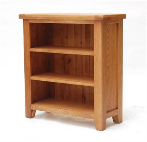 Hampshire oak low bookcase-0