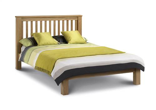 Amstrad oak low foot end bedframe-0