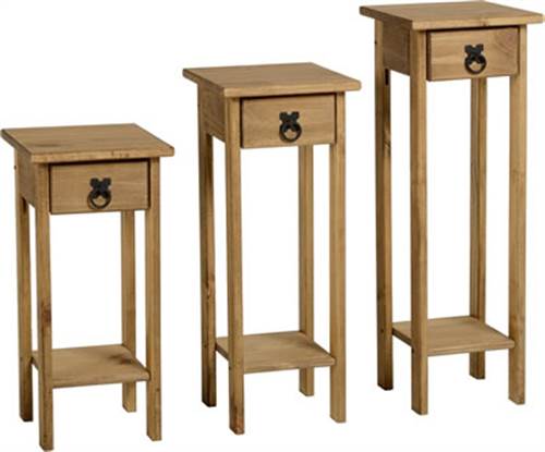 Corona set of 3 plant stands-0