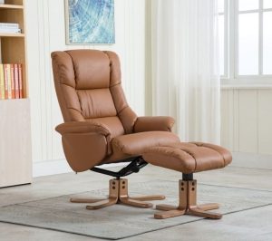 Florence leather recliner with FREE stool-0