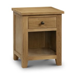 Marlborough Oak 1 drawer bedside-0