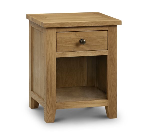 Marlborough Oak 1 drawer bedside-0