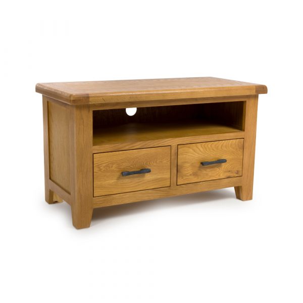 Hampshire oak small TV unit