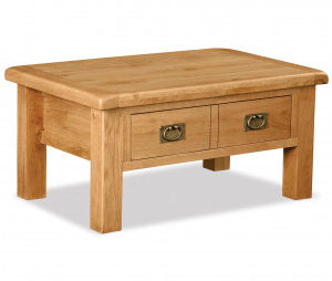 Bergerac Oak coffee table with drawer-0
