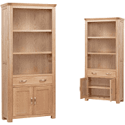 Treviso Oak tall bookcase-0