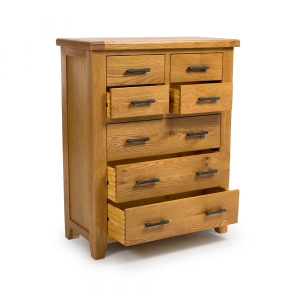 Hampshire Oak 8 drawer chest - Image 3