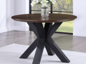 Nevada fixed 110cm round dining table and 4 jade dining chairs