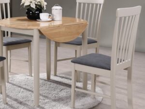 Altona round drop - leaf table and 2 chairs