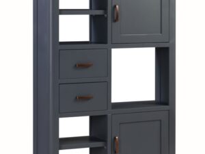 Treviso midnight blue high display cabinet