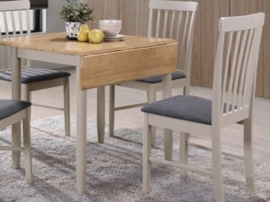 Altona square drop - leaf table and 2 chairs