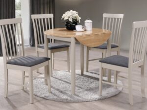 Altona round drop - leaf table and 4 chairs