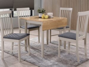 Altona square drop- leaf table and 4 chairs