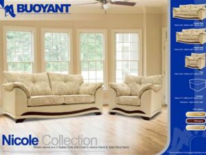 Nicole 3 seater sofa