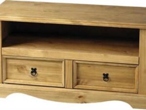 Corona pine 2 drawer TV unit